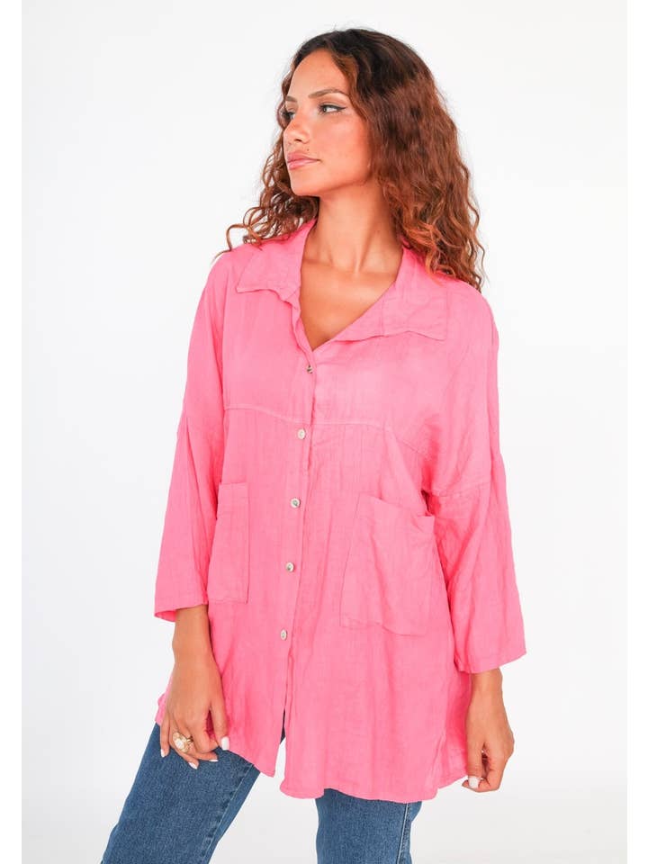 LINEN & COTTON HOUSE – wholesale Tröja med knappar – Dam – VISKOS LINNESKJORTA 45912 VÅRSOMMARKLÄDER19