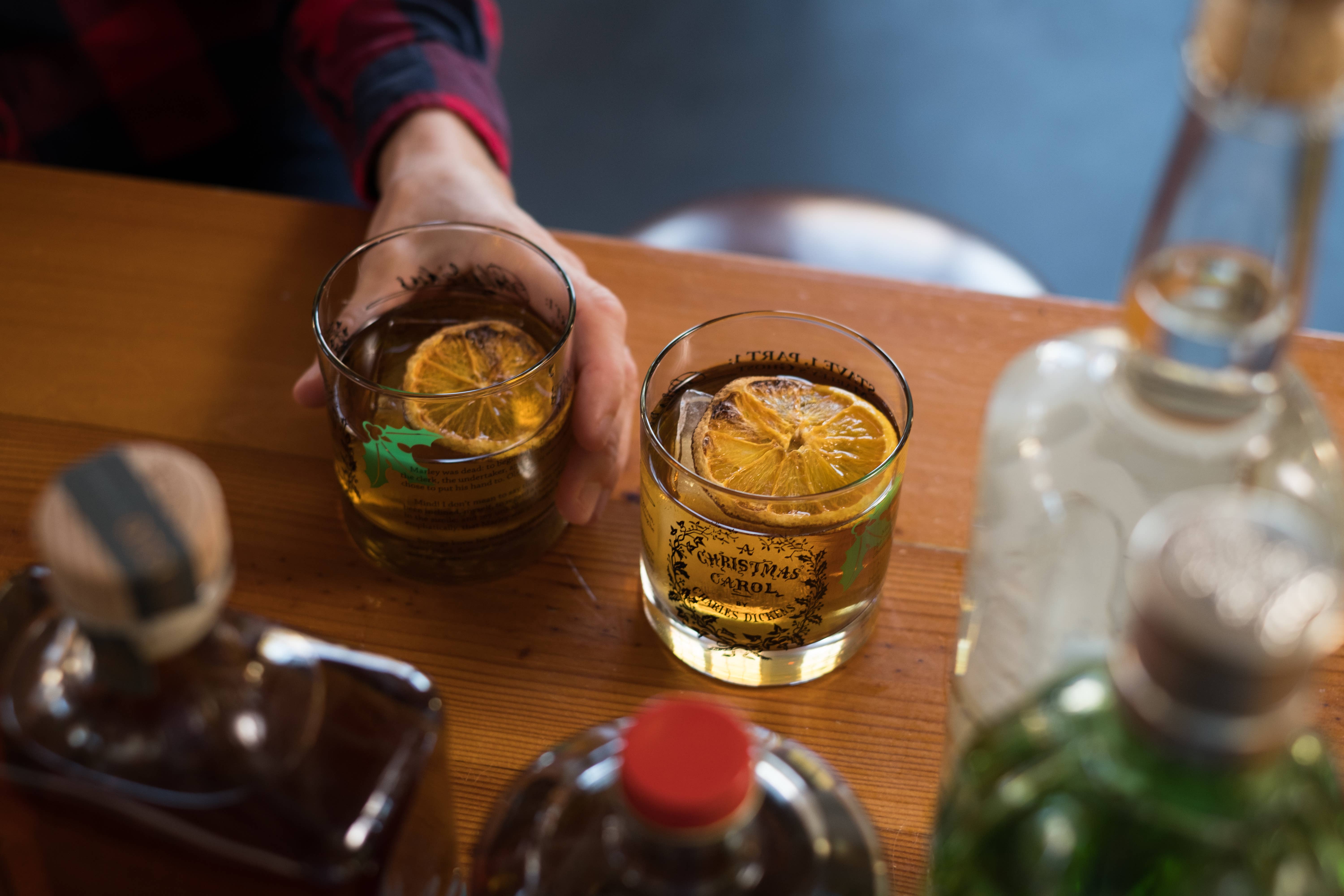 Well Told - Wholesale Cocktail/Liquor Glass - A Christmas Carol by Dickens - Classic Lit. - Rocks Glass3