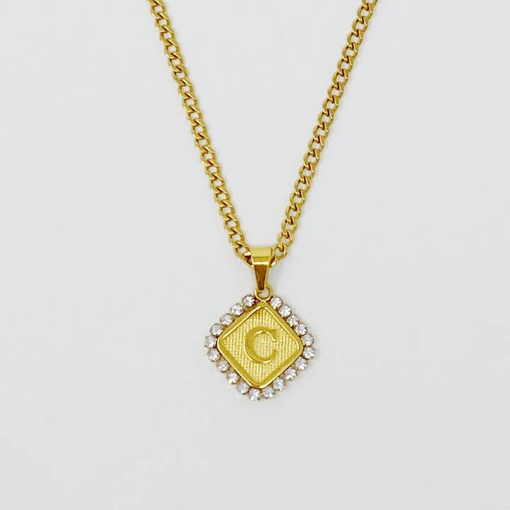 Ellison+Young - Wholesale Pendant/Charm Necklace - Aztec Delight Initial Necklace1