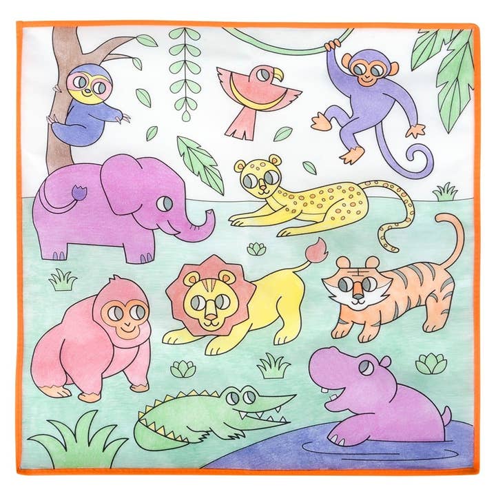 La Luna Bella - Toys - Wholesale Kleurmat - Kinderen en baby - 19,5 „ZOO WASBARE DOODLE MAT LLB Stationair3