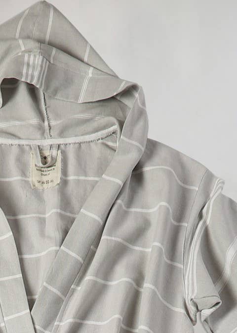 loom.ist - Vente Peignoir – femme - Peignoir classique long à capuche4