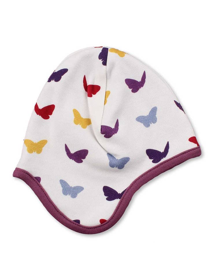 Bonnet Butterfly Multi Framboise en coton biologique pour la vente par Jazzy Organics