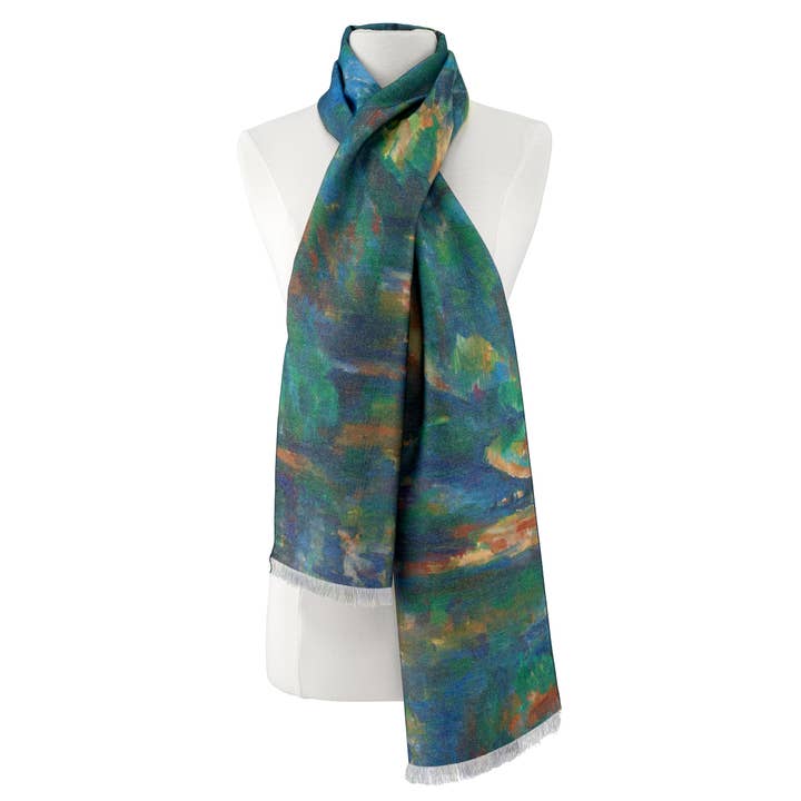 Galleria Enterprises - Wholesale Scarf - Women's - Paul Cezanne the Brook Viscose or Poly Scarf