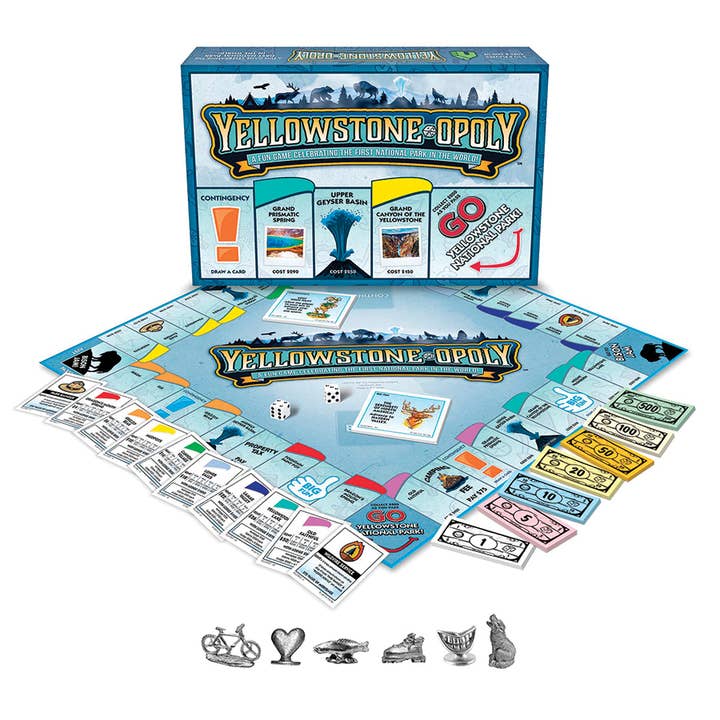 Outset Games and Cobble Hill Puzzles - Wholesale Board Game - Yellowstone-Opoly Board Game