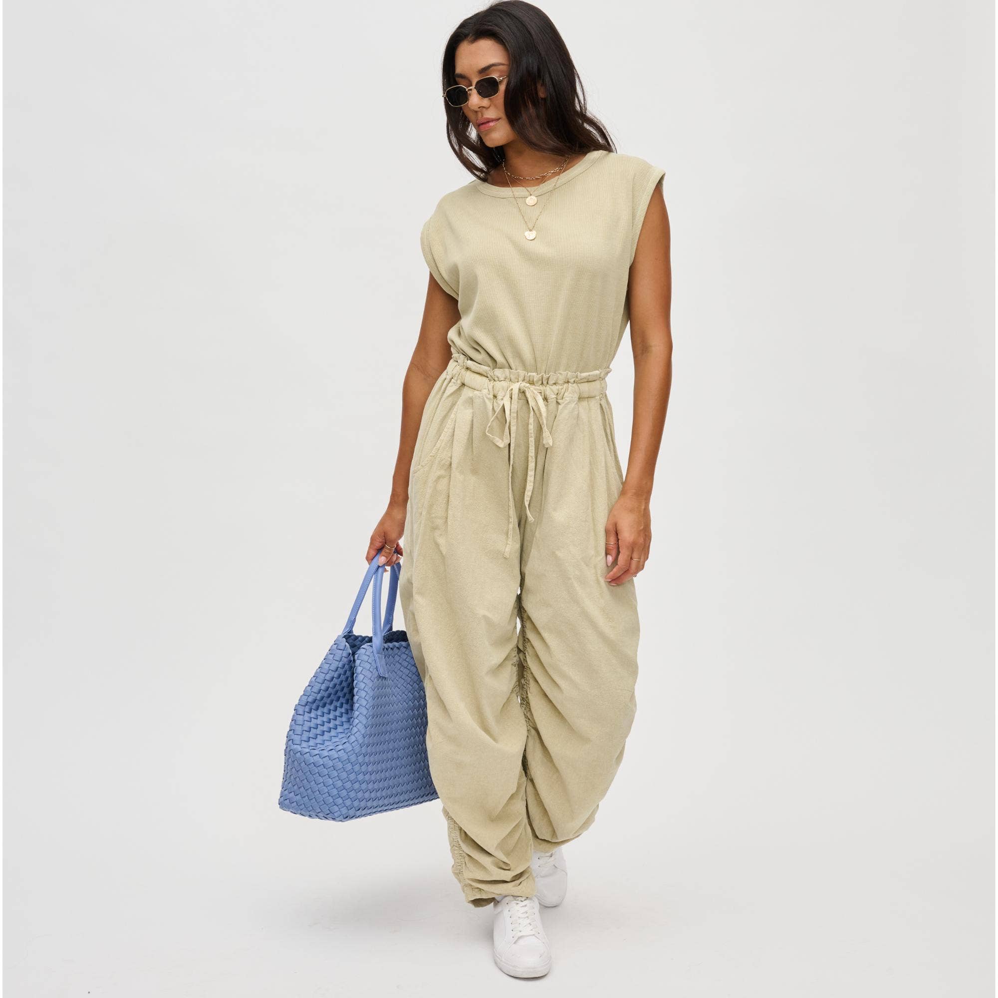 Urban Expressions – Großhandel Tragetasche – Damen – Ithaca Tote aus gewebtem Neopren mit veganem Lederhenkel51