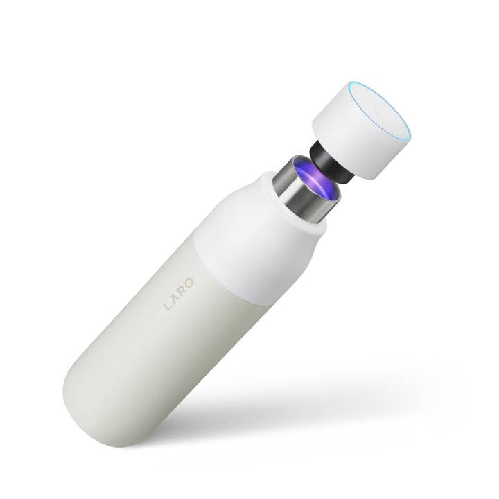 LARQ – Engroshandel Vandflaske – LARQ Flaske PureVis 25oz - Selvrensende Vandflaske - Granit Hvid