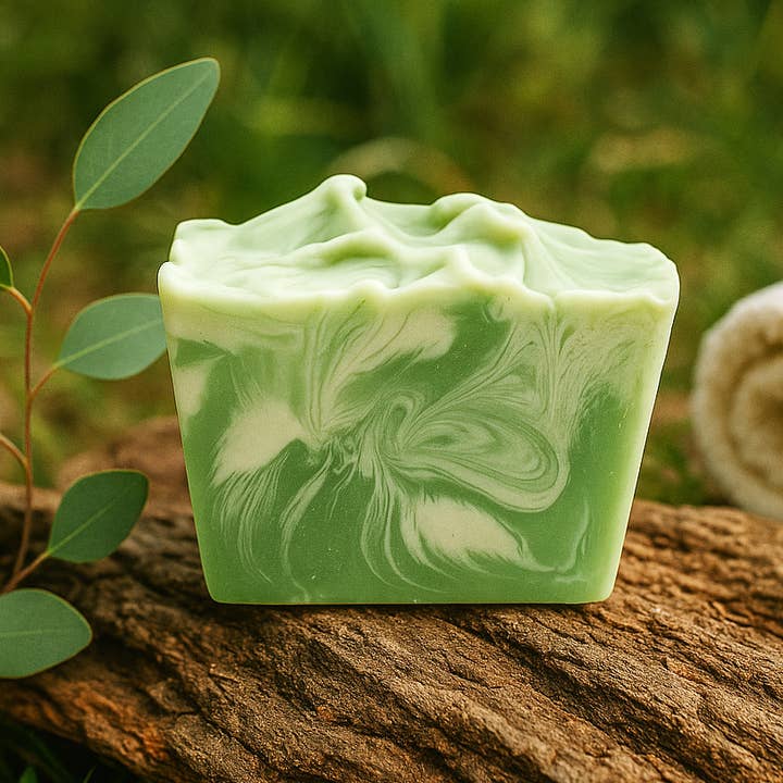 Australian Eucalyptus Bar Soap (private label soap) for wholesale by DeShawn Marie Soap Boutique