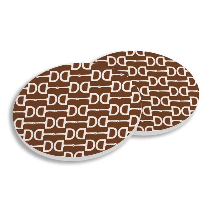 Ceramic Coasters S/4 - Brown Bit for wholesale by Toss Designs