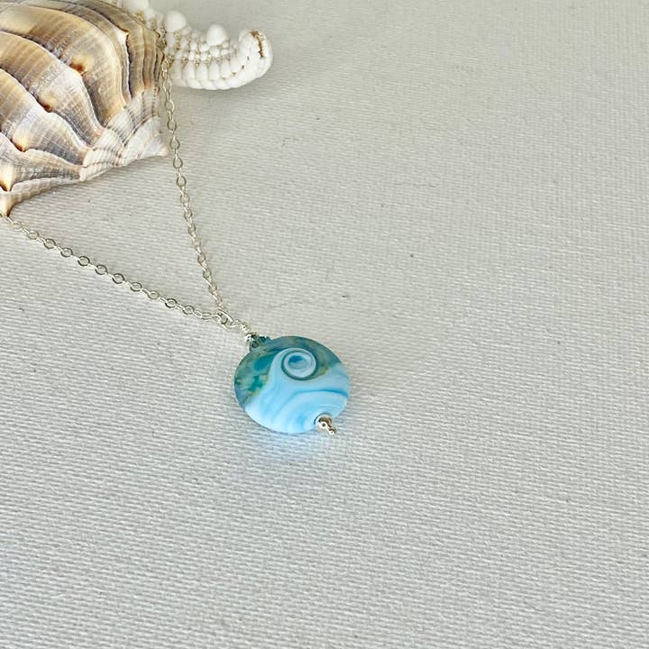 Soul of the Ocean LWB Necklace for wholesale by Jackie Gallagher Designs - Handmade Coastal Jewelry