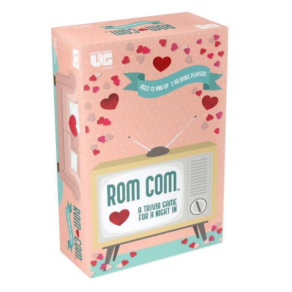 Rom-Com Trivia Game for wholesale by University Games
