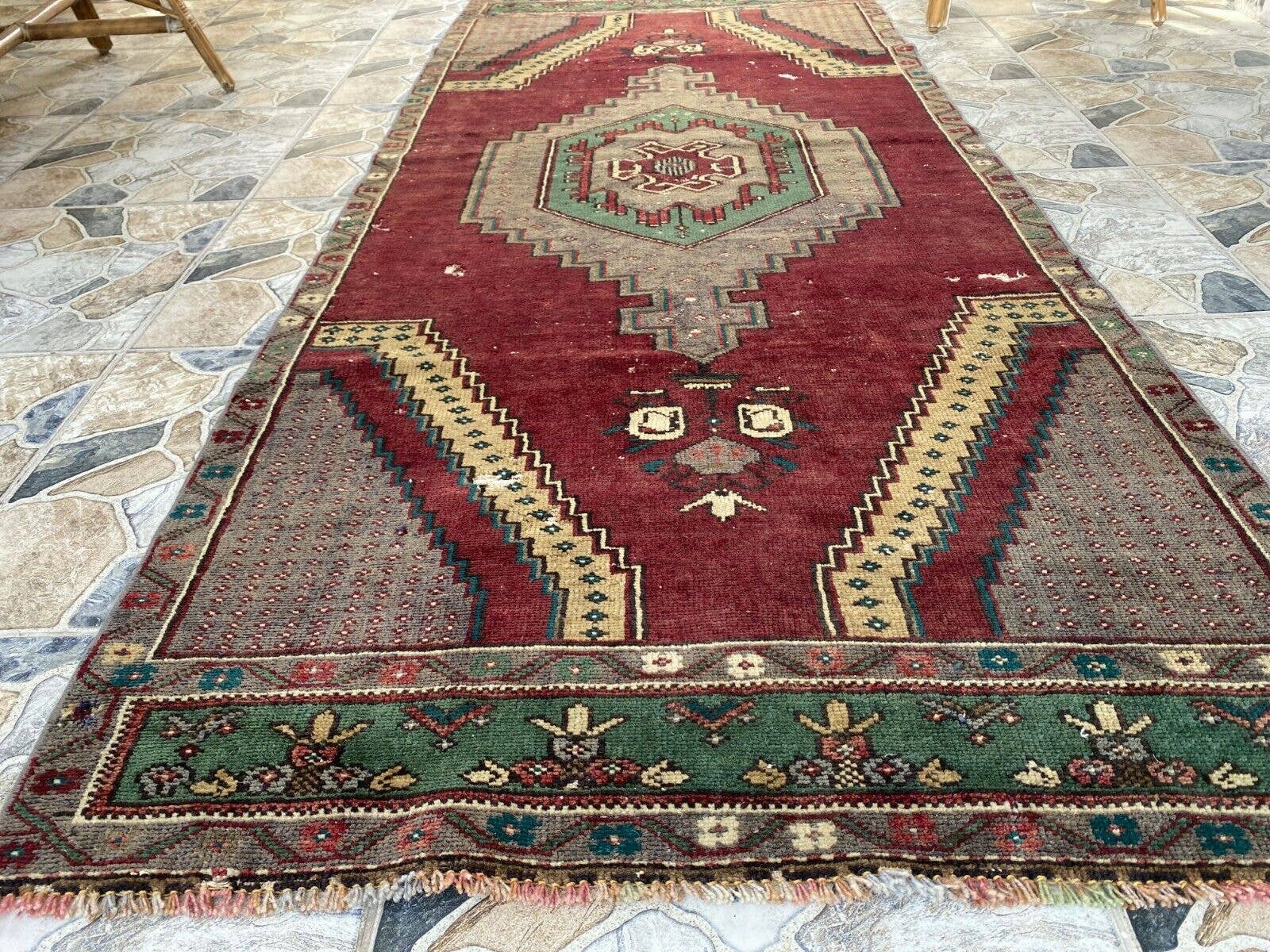 Oushak Rugs - Wholesale Area Rug - Vintage Turkish Handmade Wool Geometric Rug9