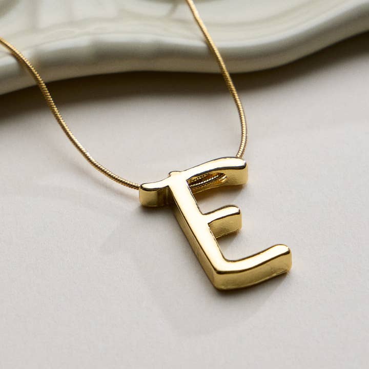 Frem - Wholesale Pendant/Charm Necklace - A Set of 16 Letters Gold Dipped Necklace – Gold & Silver Alphabet Charm Jewelry13