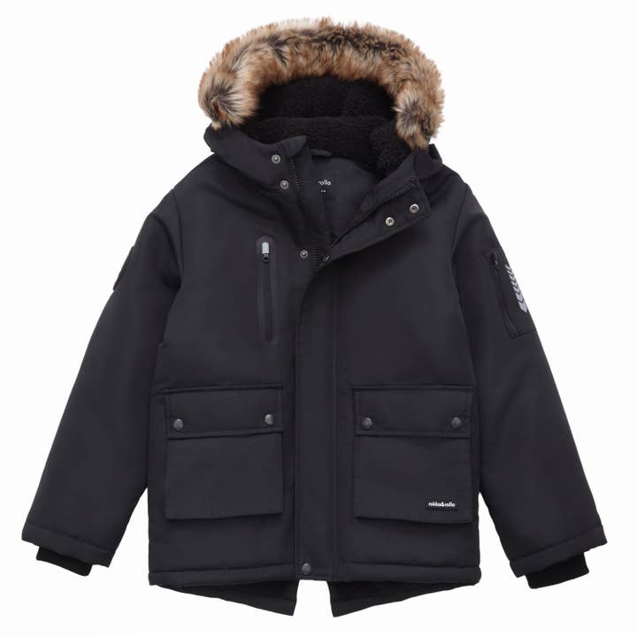 Rokka & Rolla - Wholesale Parka - Kids - Boys' Winter Coat with Faux Fur Hood Parka Jacket30