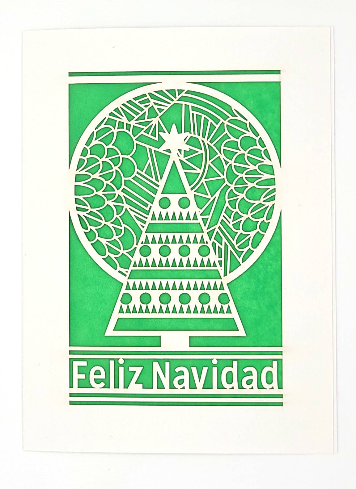 two hermanas – Großhandel Weihnachtskarte – Feliz Navidad - Baum und Mond - Fröhliche Weihnachten7