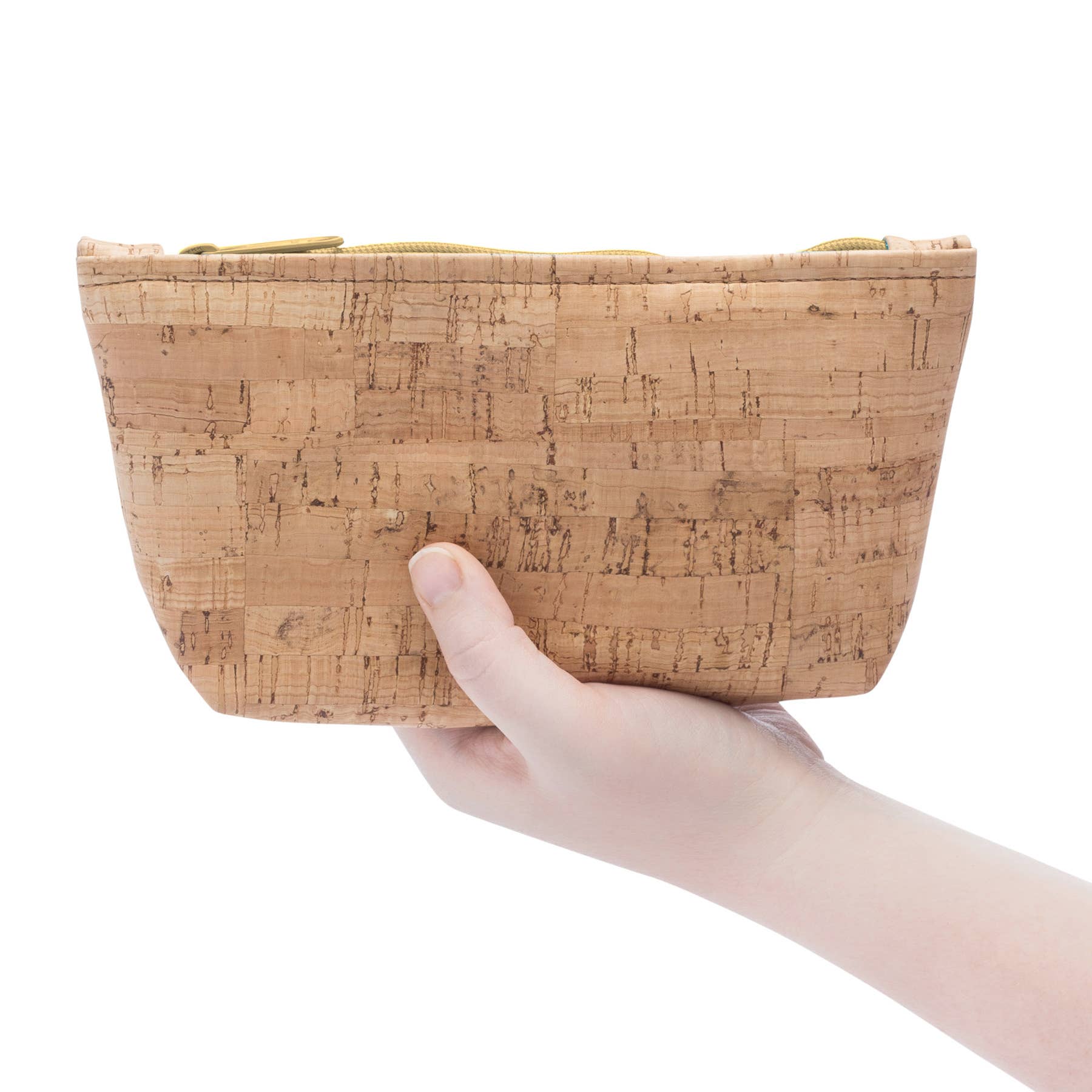 Natalie Therese - Wholesale Pouch - Women's - MEDIUM Cork Zipper Pouch | Rustic Cork1