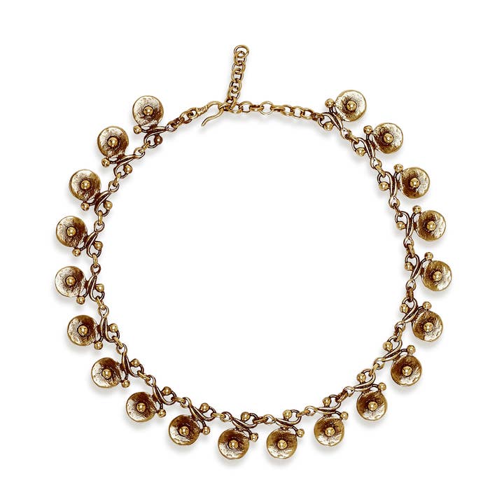 Handgemaakte bronzen halsketting - BRN1061 voor wholesale door Chanour