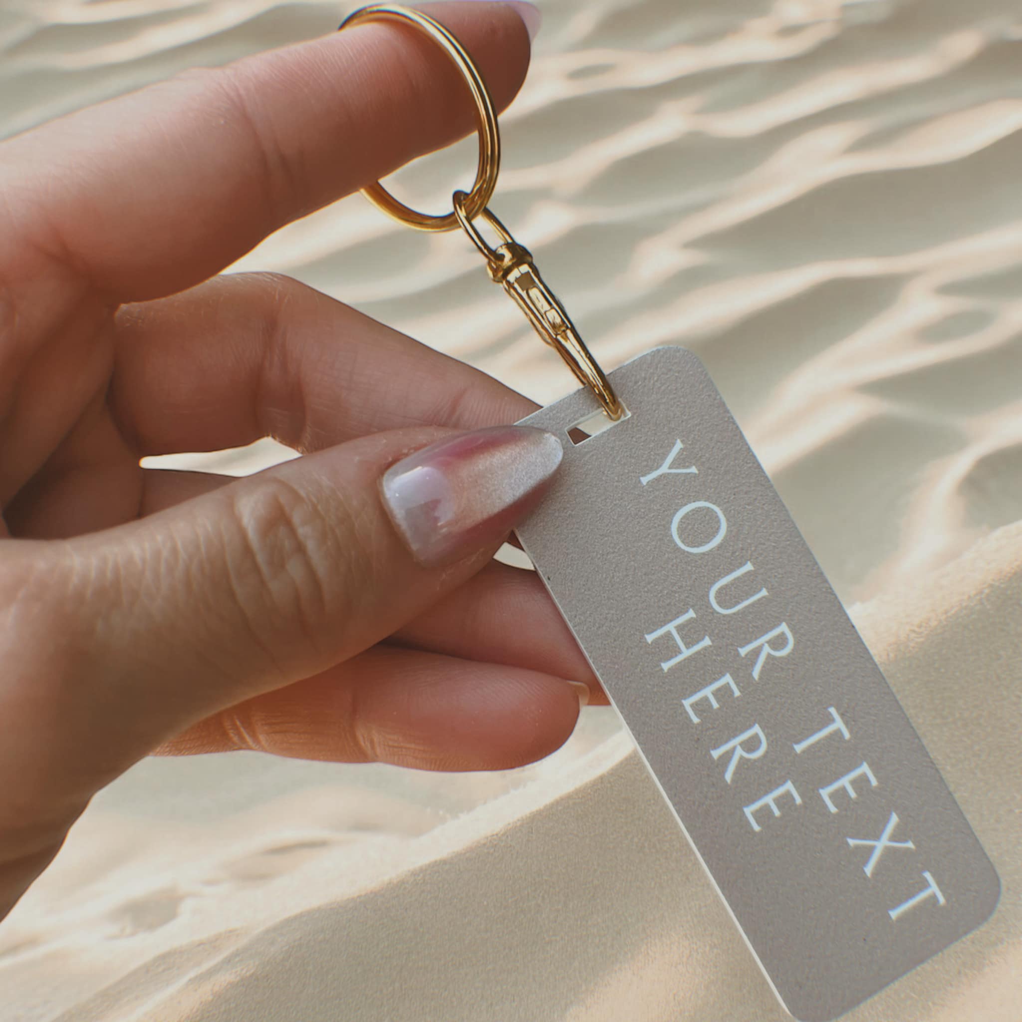 GoneWestDesigns – wholesale Nyckelring - Unisex – Din text här Företagsanpassad nyckelring2