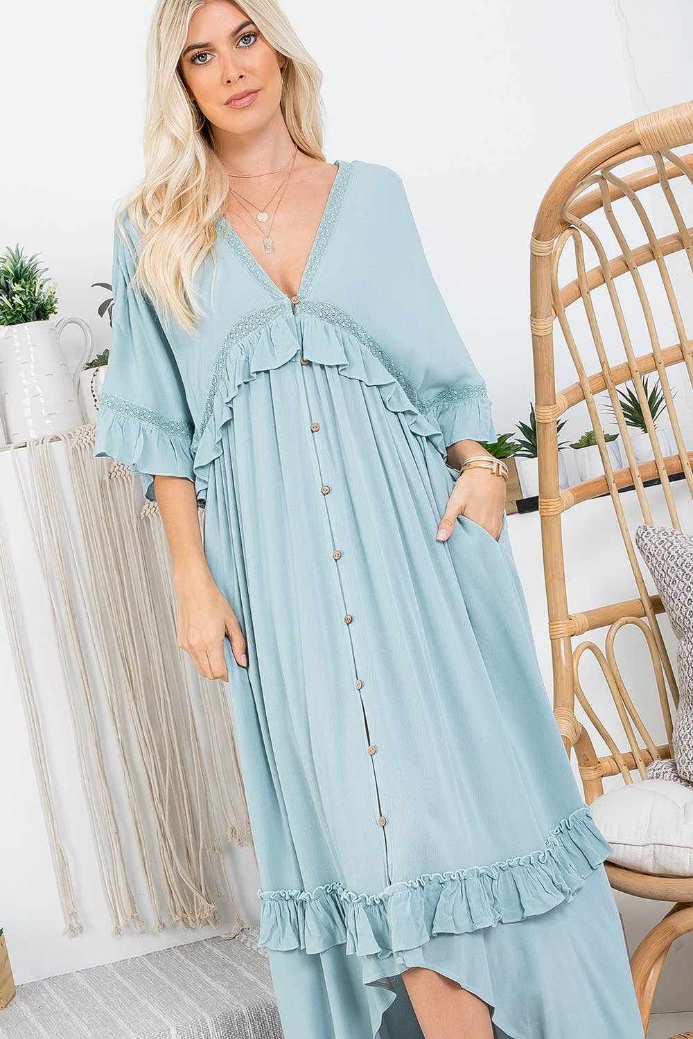 Sweet Lovely by Jen - Vente Cache-maillot – femme - ROBE CACHE-CŒUR MAXI28