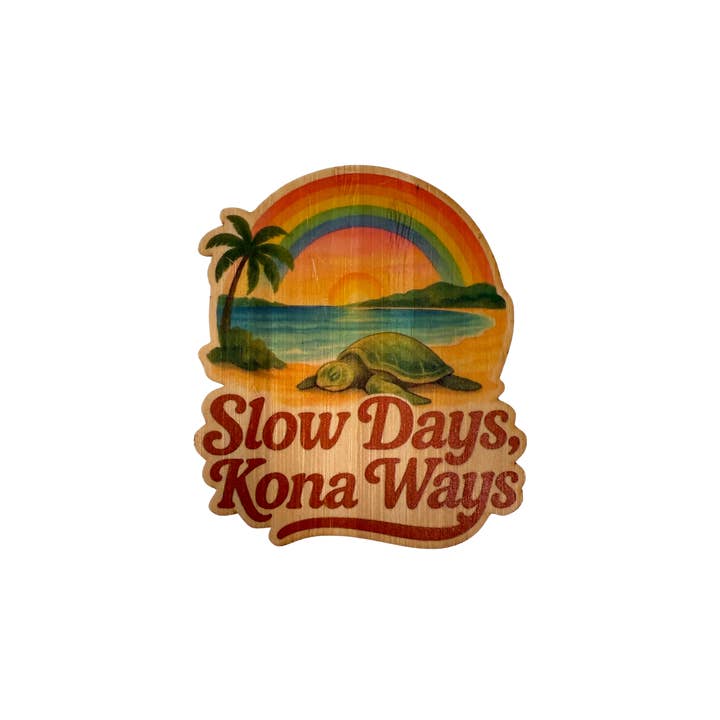 Langsomme dage, Kona-måder for engroshandel hos Bamboo Wood Stickers