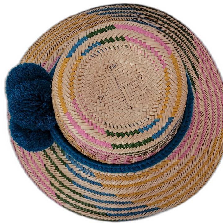 Wuitusu - Vendita all'ingrosso Cappello di paglia - Donna - Cappello Wayuu Fatto a Mano da Gemma2