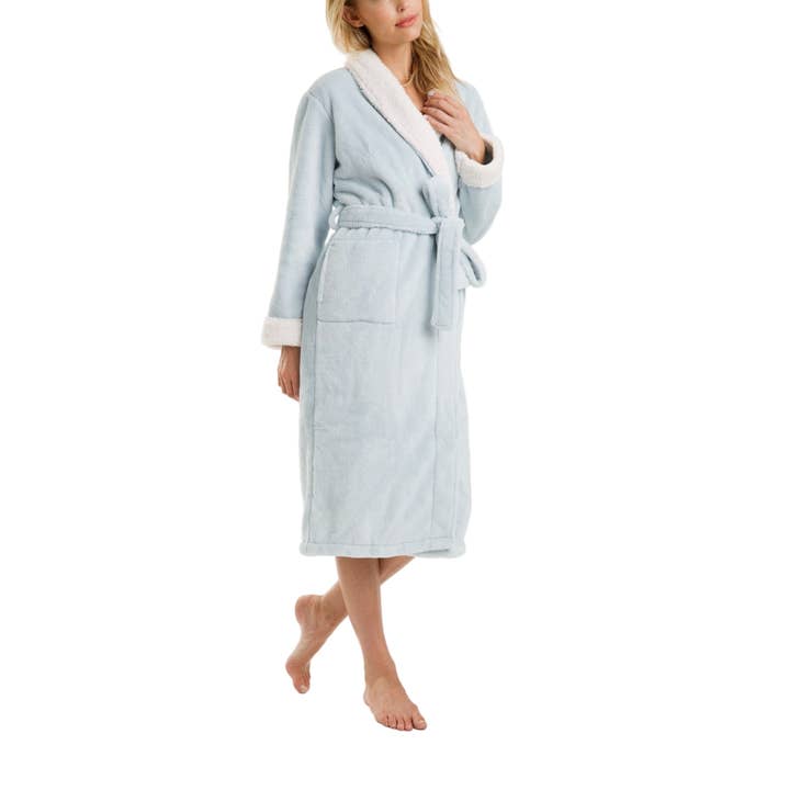 Pure Fiber - Wholesale Robe – Women's - Keila Sherpa Fleece Robe – Ultra Soft Cloud Comfort8