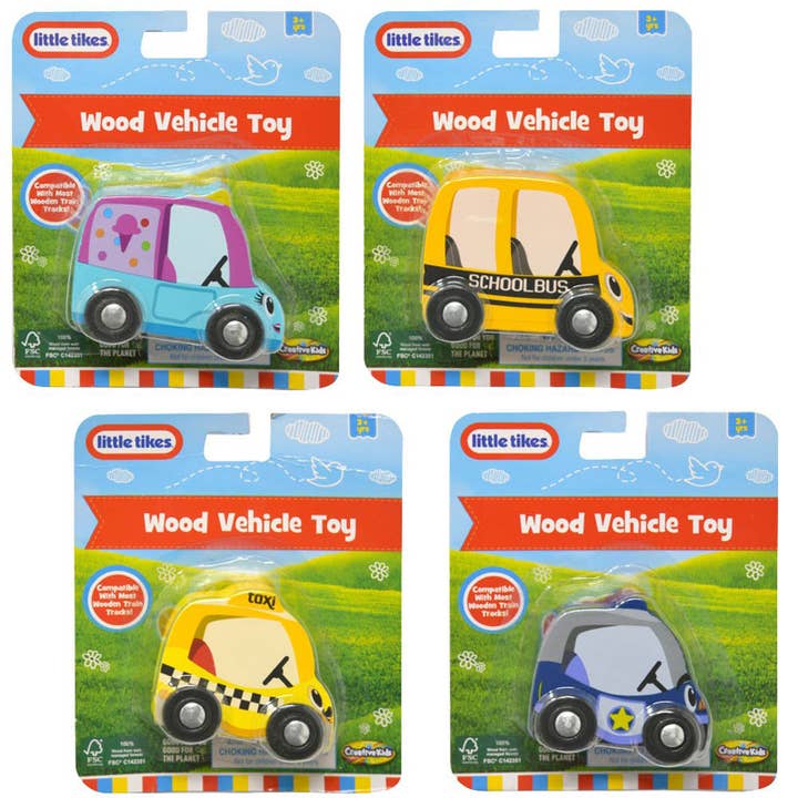 Little Tikes Wooden Vehicles 4 Asst for wholesale by Deluxe Import Trading