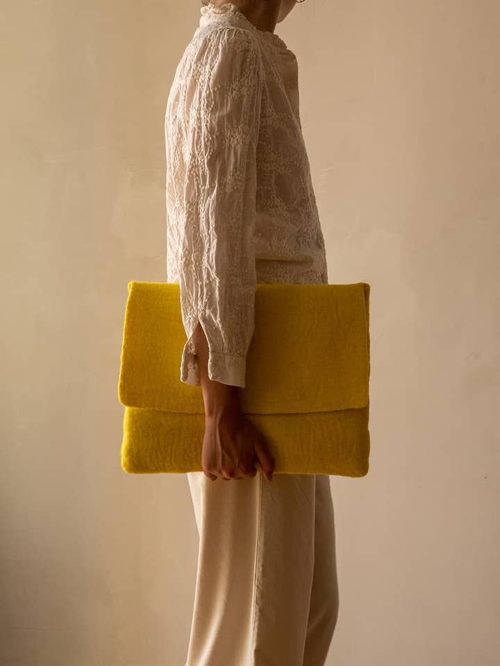 Laptophoes van vilt voor wholesale door MUSKHANE