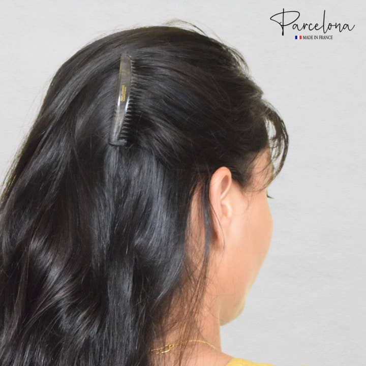 Parcelona - Wholesale Hair Brush/Comb - Parcelona French Zig Zag Small Celluloid Acetate 23 Teeth Side Hair Combs(2 Pcs)12