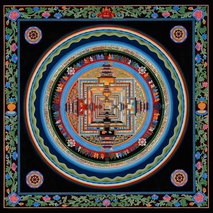 Kalachakra Mandala Thangka - Mandala of Infinite Time for wholesale by Boudha Stupa Thanka Centre