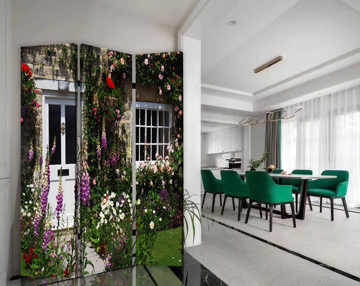 Screen Gems - Wholesale Room Divider - Screen Gems English Garden Room Divider1