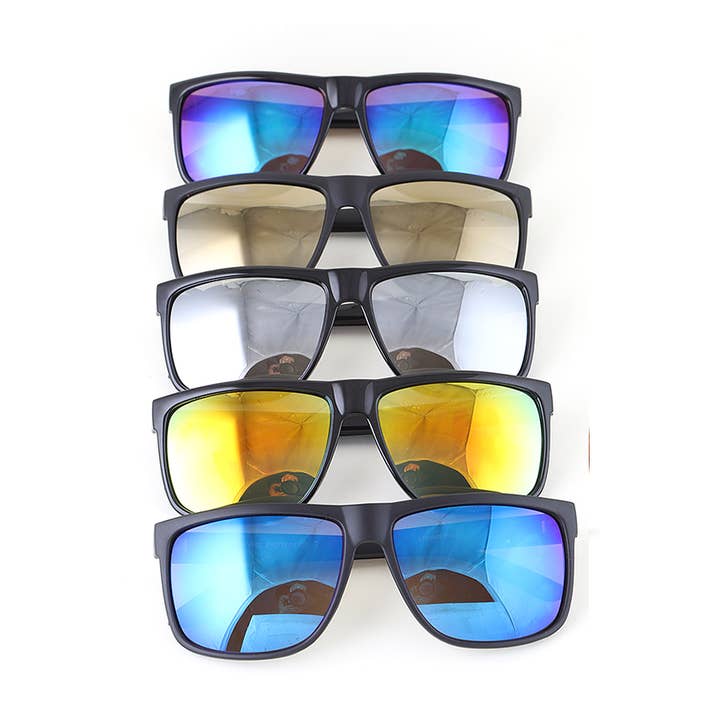 Unisex Matte Finished Mirro Sunglasses Set for wholesale by LA Jewelry Plaza