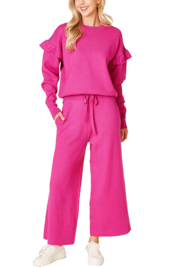 Vanilla Monkey - Wholesale Top & Pant Set (NOT Loungewear) - Women's - Solid Sweater Set3