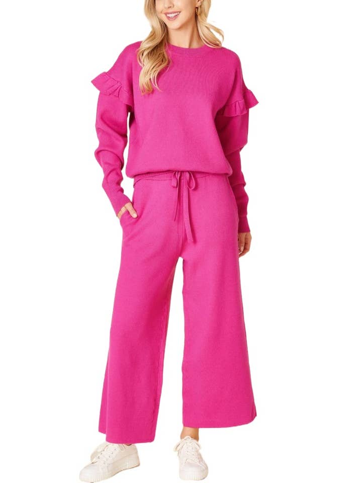 Vanilla Monkey - Wholesale Top & Pant Set (NOT Loungewear) - Women's - Solid Sweater Set3