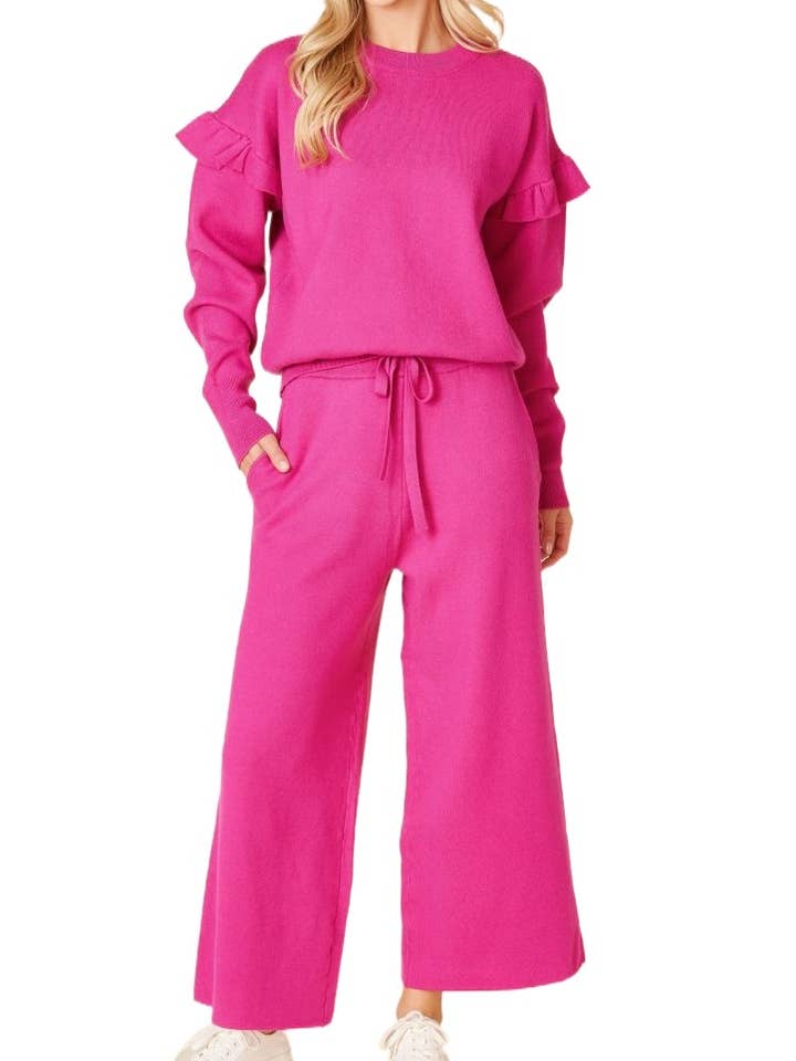 Solid Sweater Set for wholesale by Vanilla Monkey