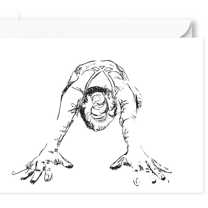 Tarjetas de Notas Yoga Sketch I Paquete de 20 para venta al por mayor de Lux Press Group | LPG Greetings