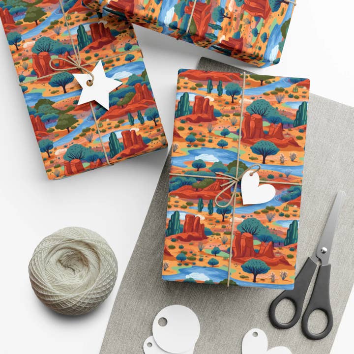 Sedona Grand Canyon Wrapping Paper Gift Wrap for wholesale by Olivias Paper