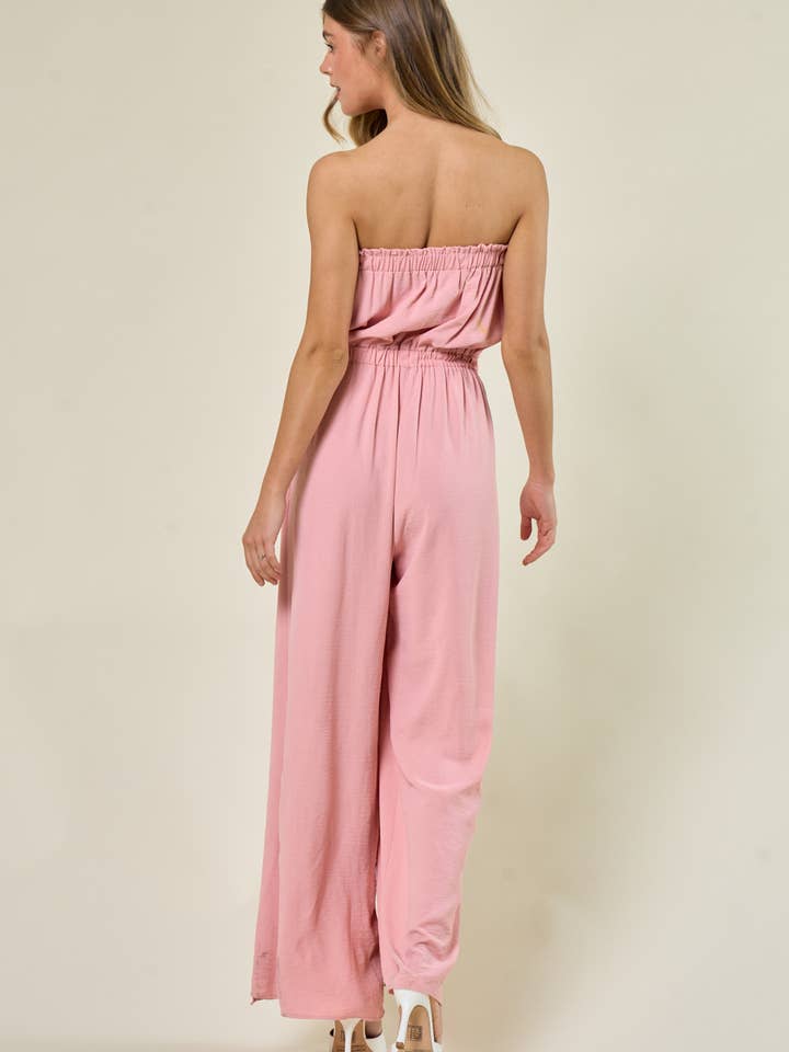 Saints & Hearts – Macacão - Mulher por atacado – MACACÃO DE TUBO SÓLIDO MALVA SR4201E6