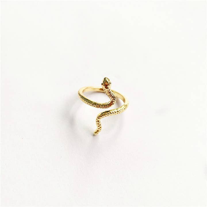 Gypsy Soul - Wholesale Cocktail/Statement Ring - Gothic Wrap Around Snake Ring - Assortment 10 Pcs