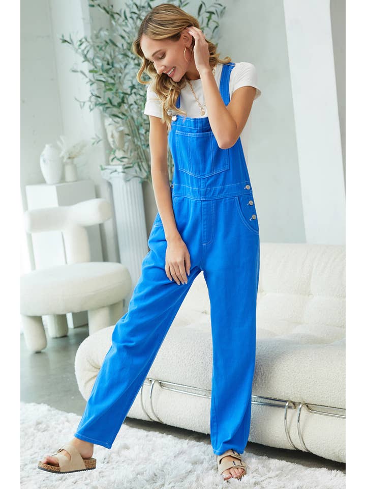 Sweet Lovely by Jen - Wholesale Overalls - Women's - DENIM ADJUSTABLE STRAPS OVERALLS2