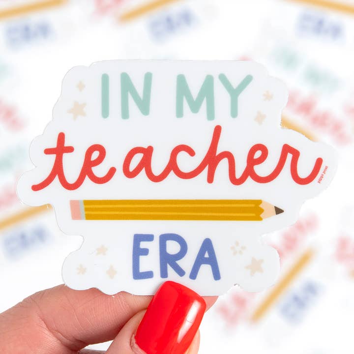 In My Teacher Era Decal Sticker for wholesale by Pippi Post