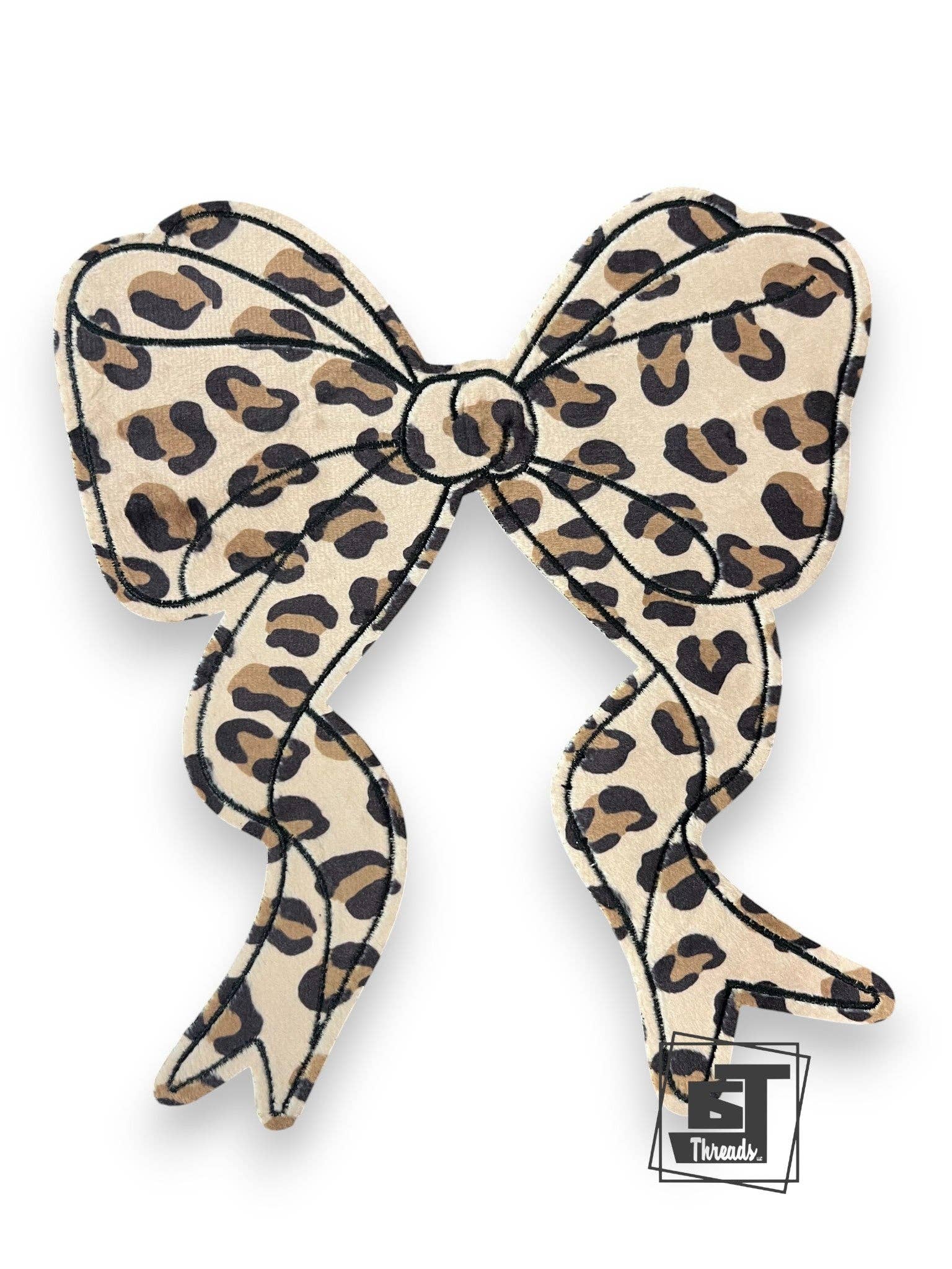 6j Threads LLC - Wholesale Patch - Velvet Leopard Bow....Patches Only