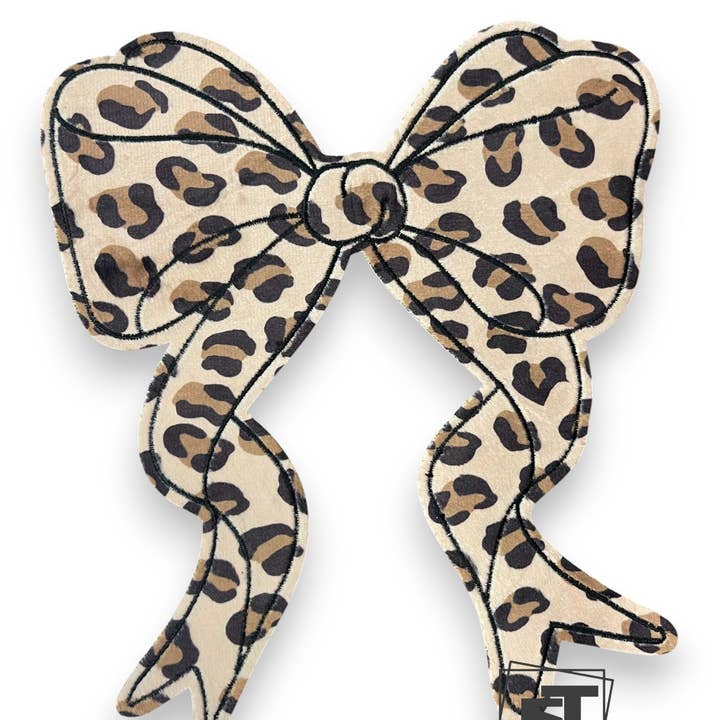 6j Threads LLC - Wholesale Patch - Velvet Leopard Bow....Patches Only0