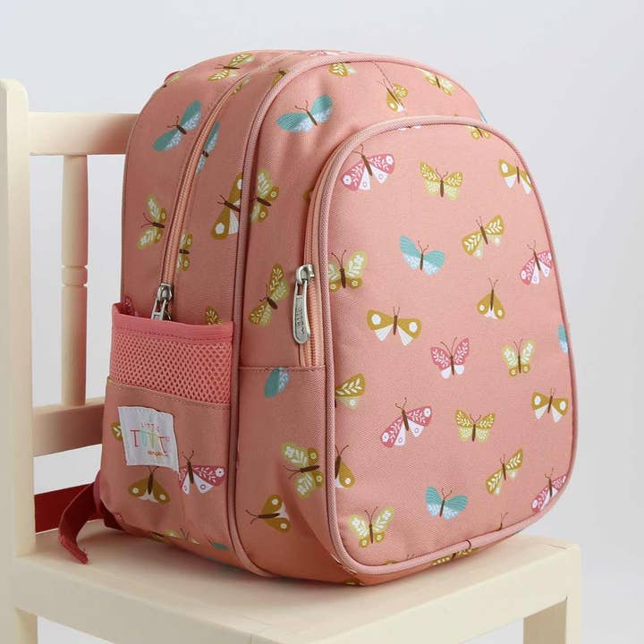 A Little Lovely Company - Wholesale Backpack - Kids - Kids backpack insulated front compartment: Butterflies3