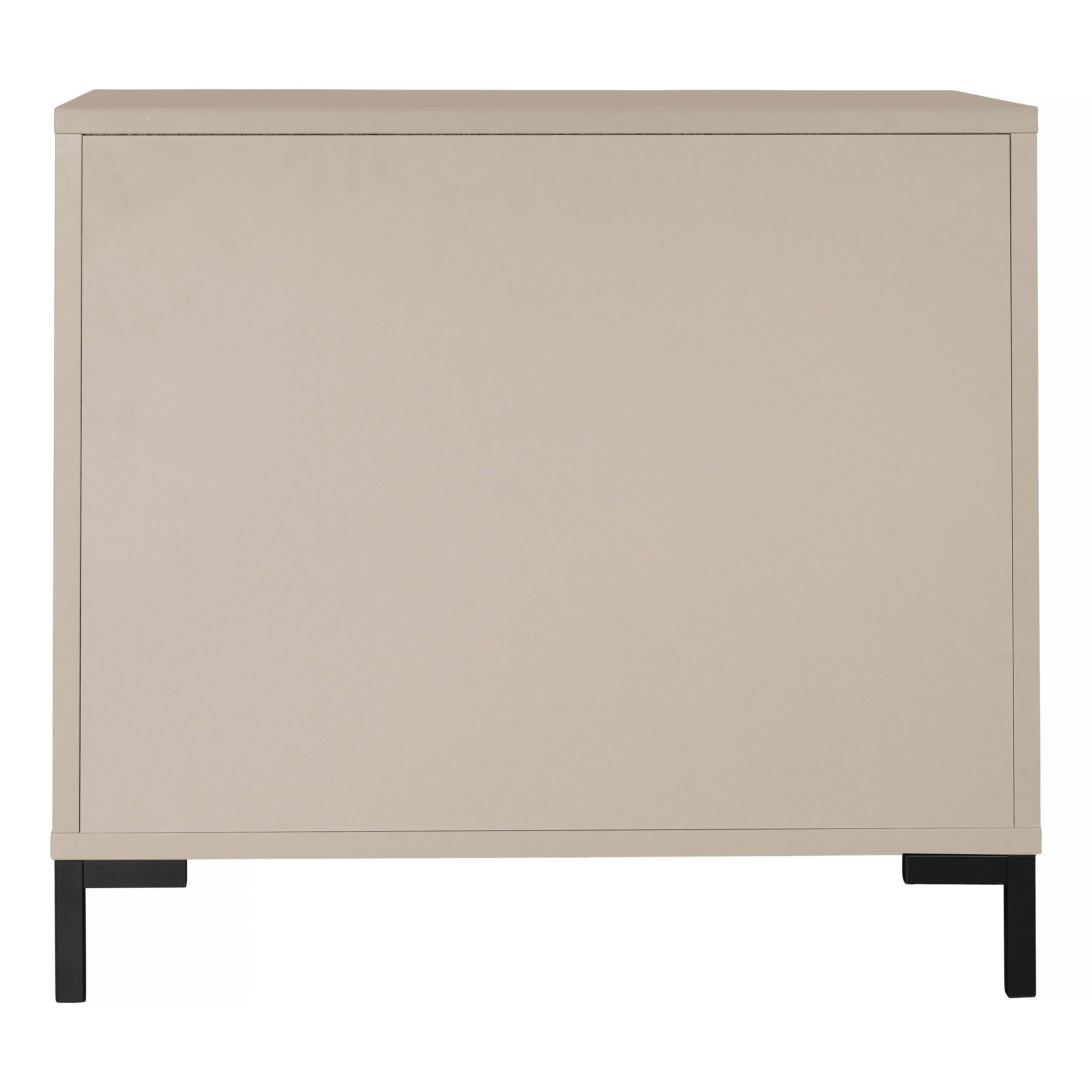 Really Nice Things - Wholesale Console Table - Taupe vinyl cabinet4