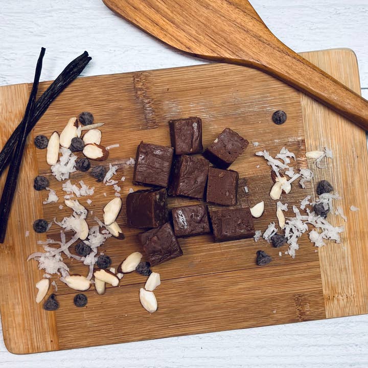 Meem's Fudge Shoppe - Wholesale Fudge - Chocolate w/Almonds & Coconut Fudge