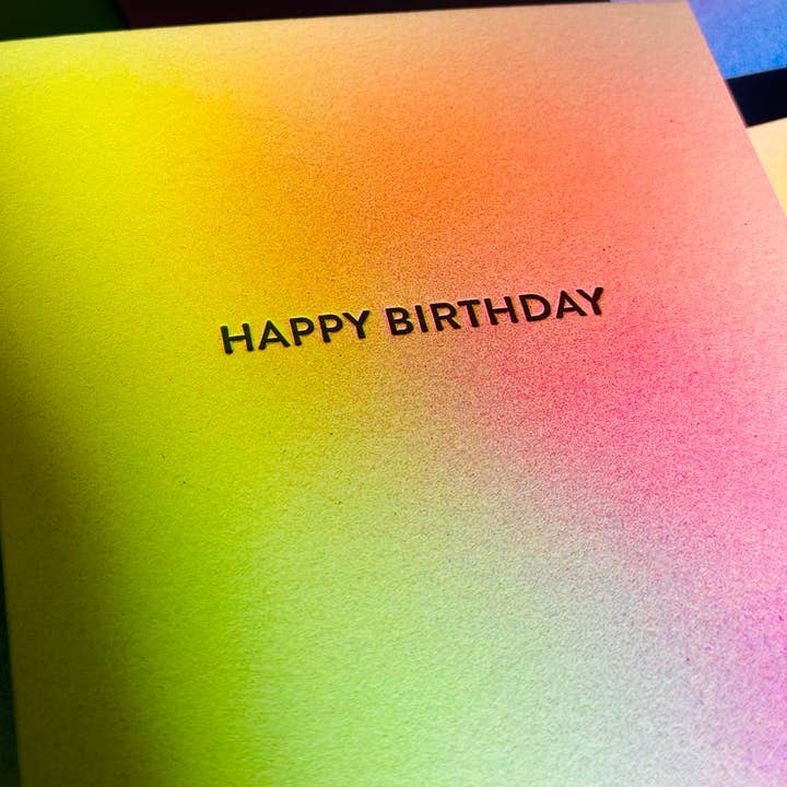 Fun House Fun House - Wholesale Birthday Card - Happy Birthday ~ Rainbow2