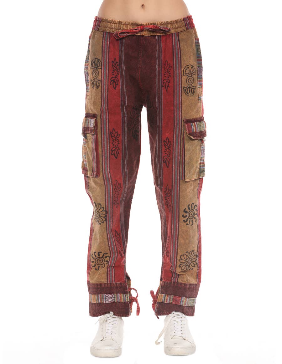 The Collection Royal / Royal Handicrafts - Wholesale Pants - Women's - Cotton Washed Boho Hippie Genie Pants30