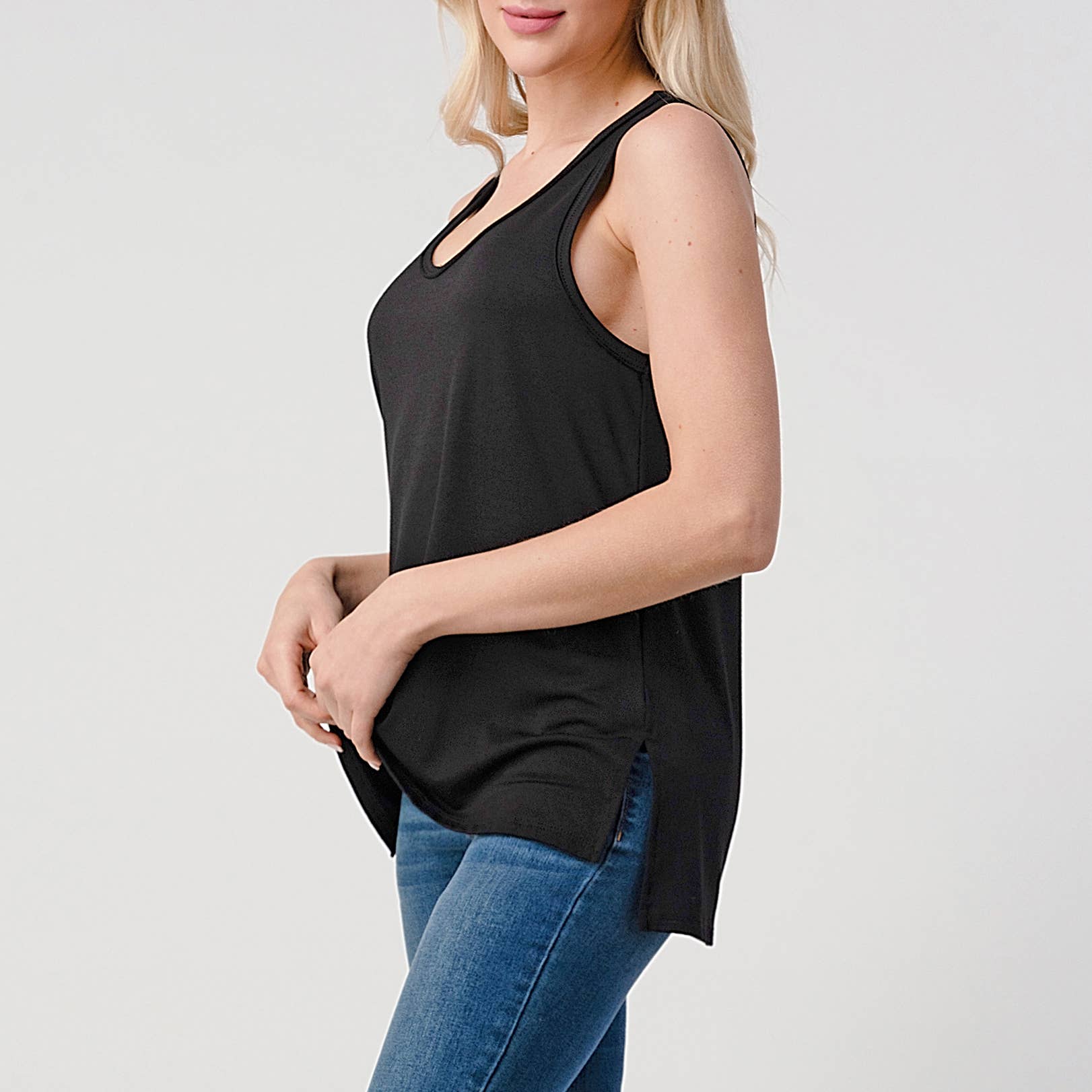 Heimious - Vente Débardeur – femme - Débardeur en jersey modal avec fentes latérales, T46833