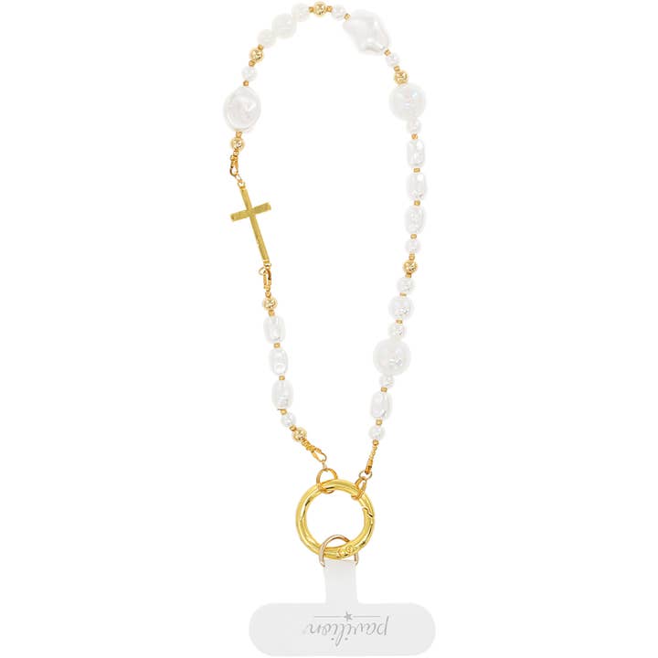 Cross - Beaded Hands-Free Wrist Strap for wholesale by Pavilion