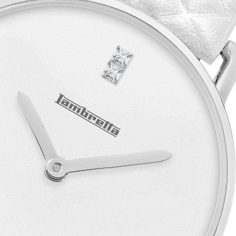 Lambretta Watches – wholesale Wrist watch – Women's – Giulia 34 Uno Quilted Silver White1
